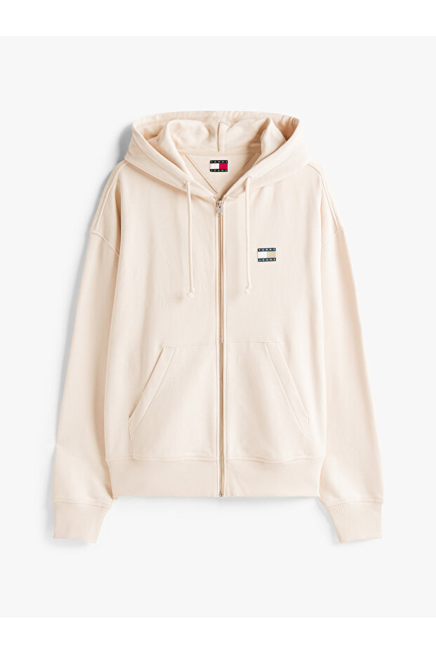 TJM CRP NEW CLASSICS ZIP THR Erkek Bej Sweatshirt - DM0DM21626 - 6