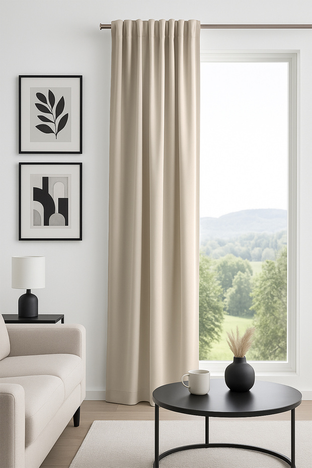 Diego Blackout Background Curtain Light Gray 140X300