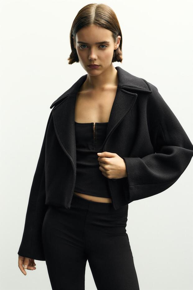 Kısa Manteco® kaşe kaban - 2