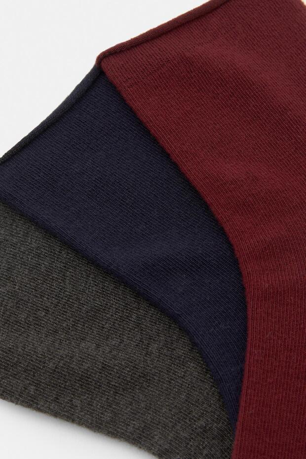 3’lü işlenmemiş çorap paketi - 3