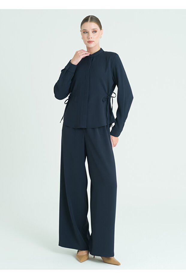 Bel Ayarlamalı Bluz - 5