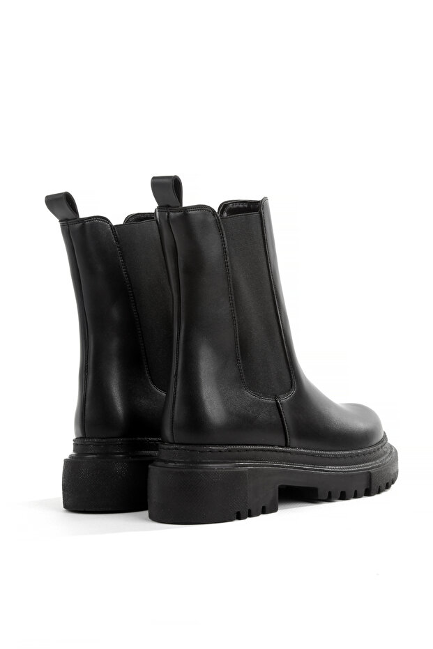 Siyah Termo Kaymaz Yandan Fermuarsız bot Bot & Bootie - 2