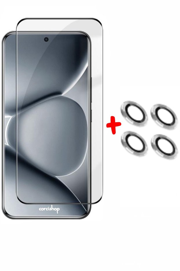 Xiaomi Redmi Note 15 Pro+ Plus Curved Edge Screen Protector Tempered Unbreakable Glass + Camera Protector