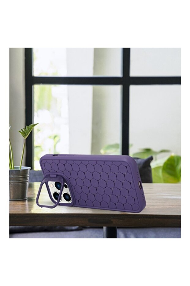 TPU Protective Case for iPhone 14 Plus — 3D Cube with Ring Camera Protector, Shockproof, Pu - 6