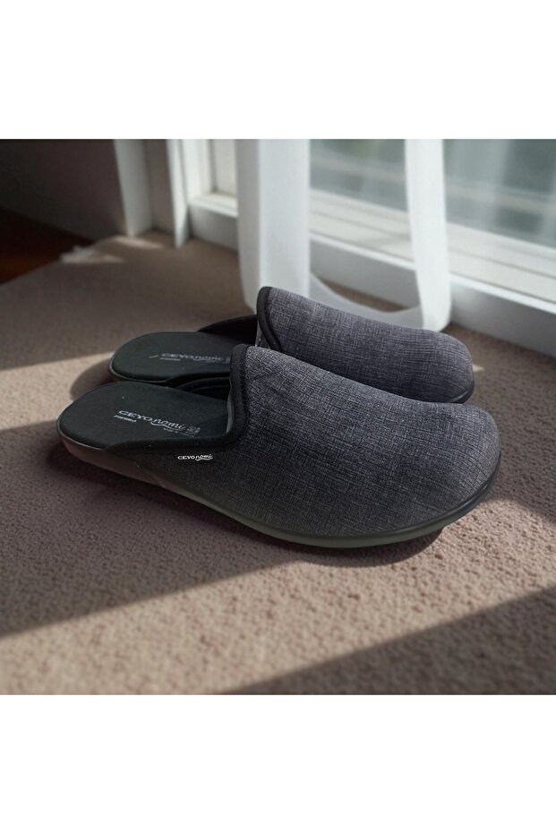 Men's Full Orthopedic Comfortable and Lightweight Smoked House Slippers