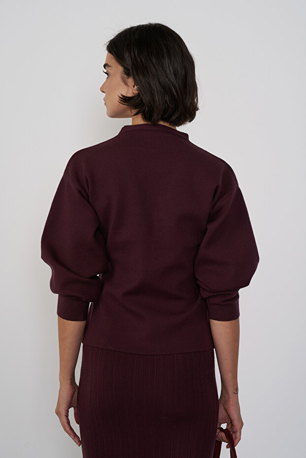 Agraflı Triko Hırka - 6