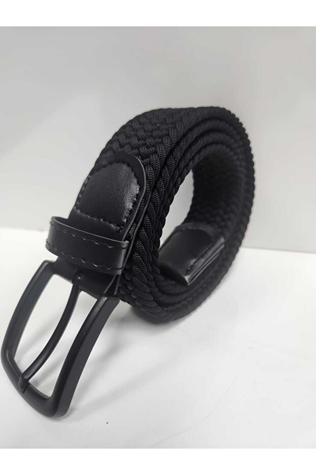 3'lü Erkek Örgü Elastik Kemer Seti - 3