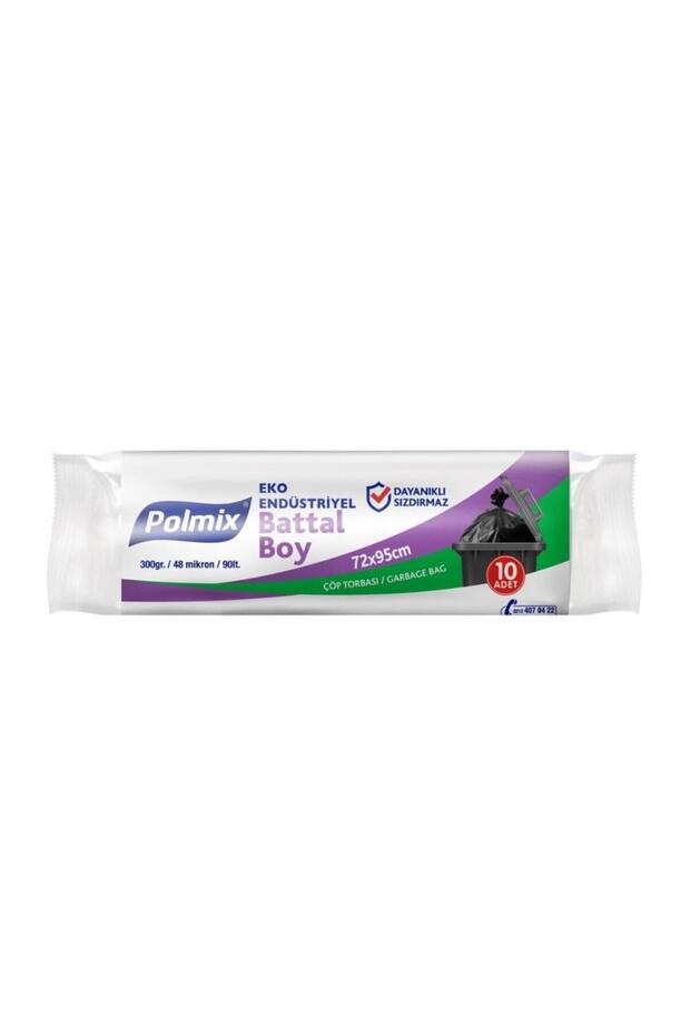 Polmix Eko End Extra Large Garbage Bags 72X95Cm 20 Rolls 200 Pieces 6kg Black
