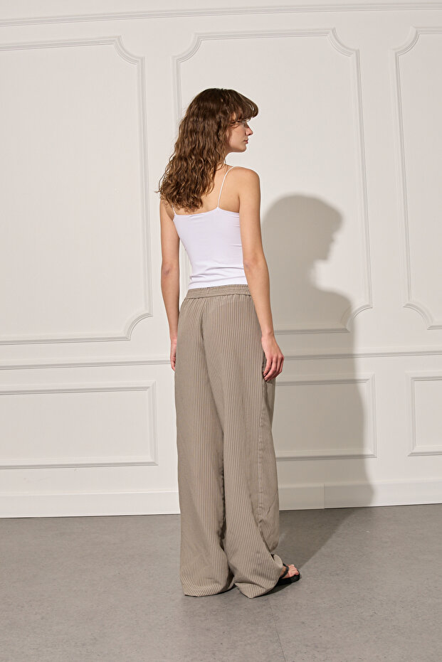 Çizgili Pantolon - 4