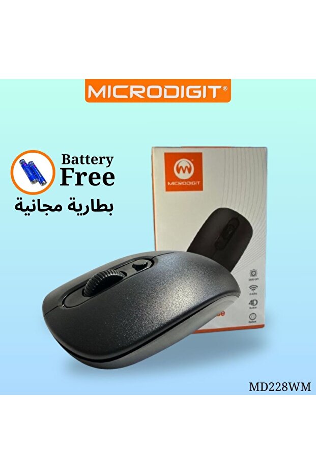 2.4GHz Wireless 4D Optical Mouse with Shortcut Button (MD231WM) - 2