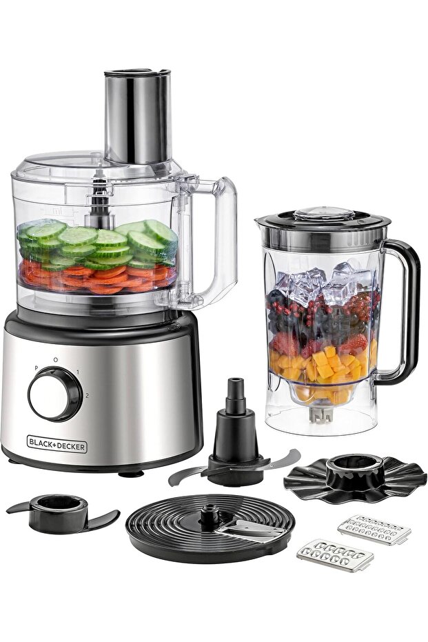 محضر طعام متعدد الوظائف من بلاك+ديكر، 750 واط، سعة 2 لتر، 25 وظيفة، FX760SB-B5 (أسود)
