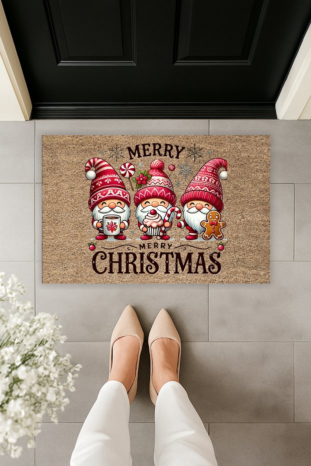 Modern Digital Printing New Year, Christmas, Merry Cristmas Door Front Mat