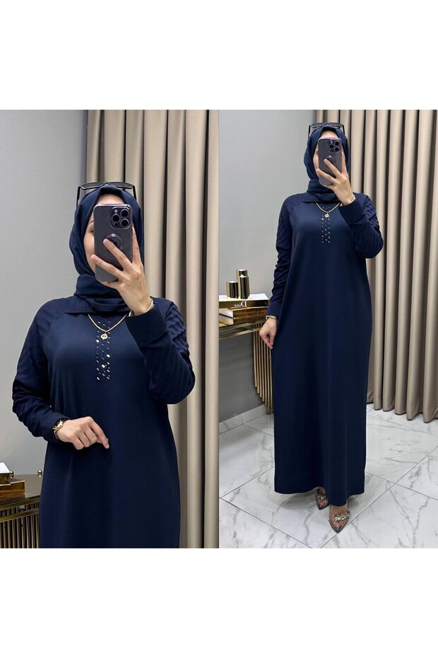 UZUN MERSERİZE ELBİSE - 1