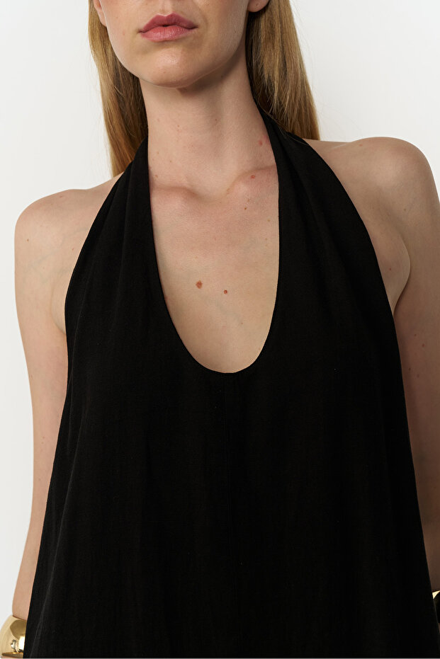 Halter Yaka Elbise - 3