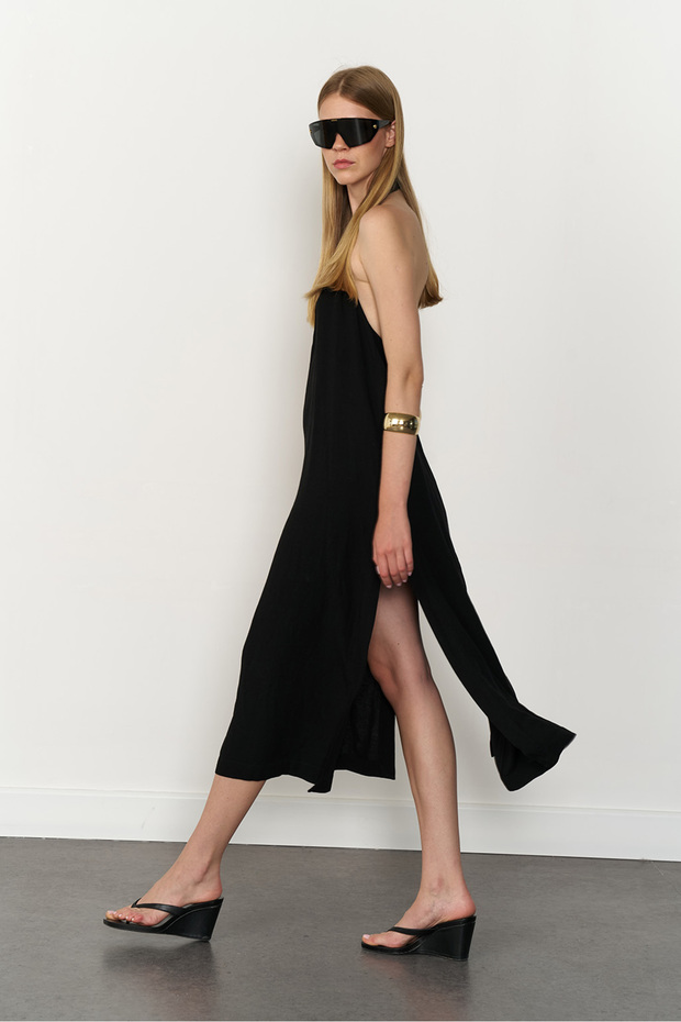 Halter Yaka Elbise - 1