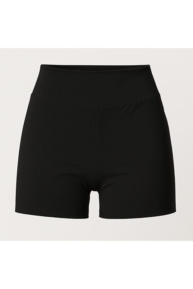Kadın Polyester Likralı Mini ŞORT - 3