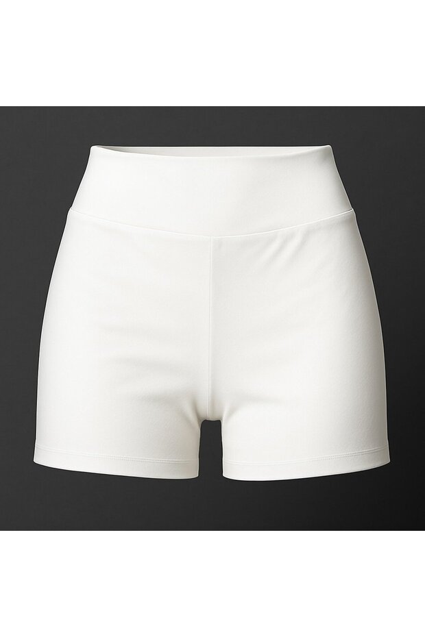 Kadın Polyester Likralı Mini ŞORT - 2