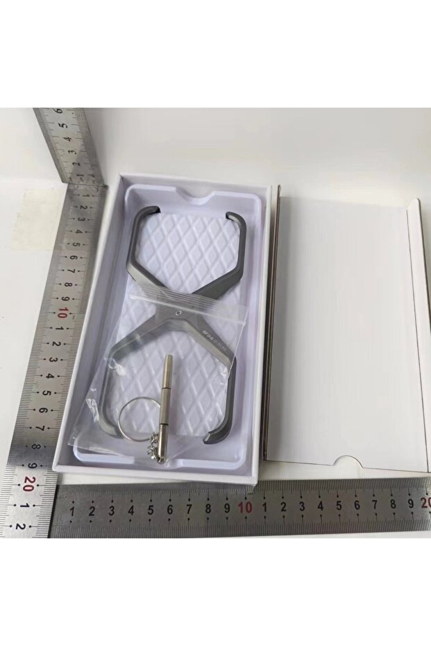 Armor X Case for iPhone 15, Flippy, Alloy, 2-Layer Edges, Grippy, Metallic Gray - 10