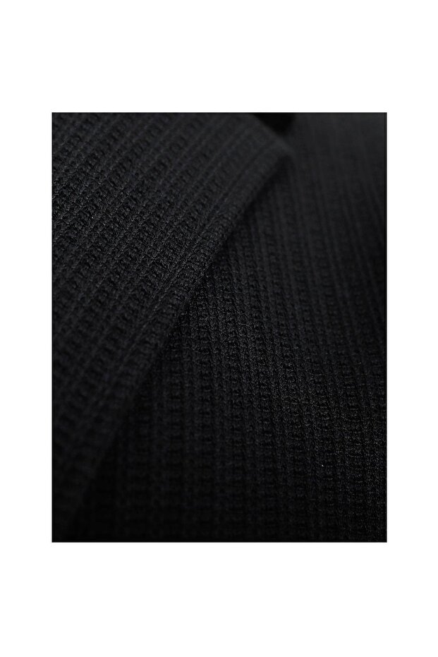 SİYAH Triko Ceket - 3