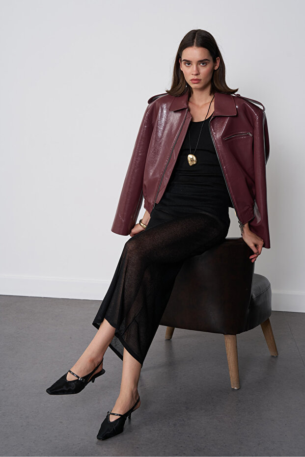 Biker Deri Ceket - 1