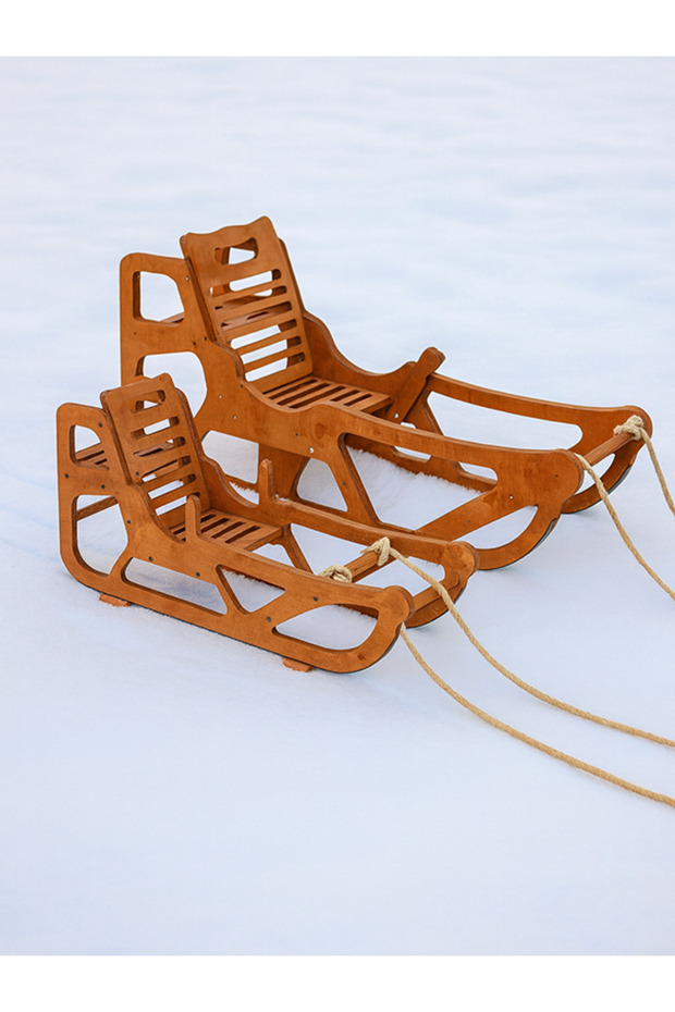 Ahşap Kar Kızağı - 3