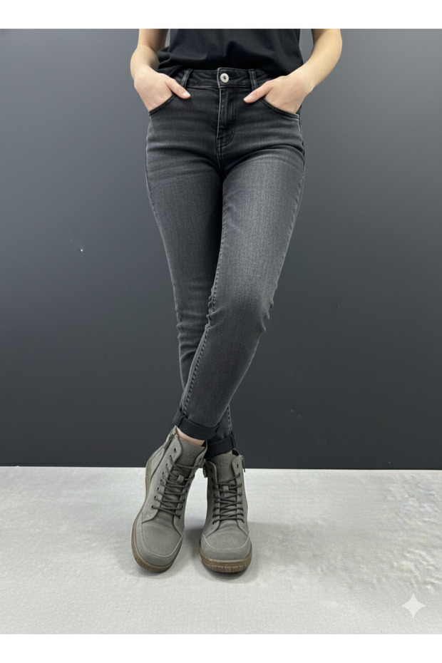 KADIN Süet Hakiki Deri Bot - 4