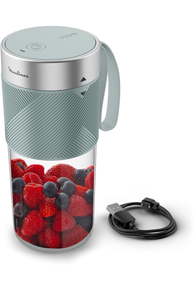 Lightmix Portable Blender, Cordless, 300 ml, Rechargeable, Eucalyptus, LM1C0410 - 1