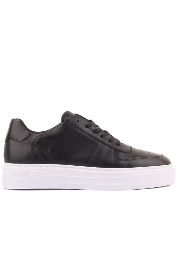 - Black Leather Men's Casual Shoes 101-7048-Gom228