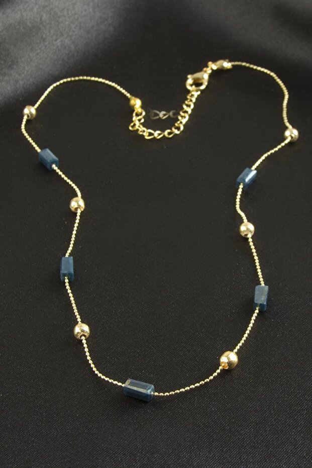 Rectangular Crystal Chain Necklace