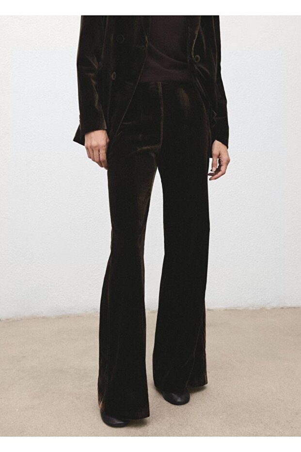 Kadife kumaş pantolon - 1