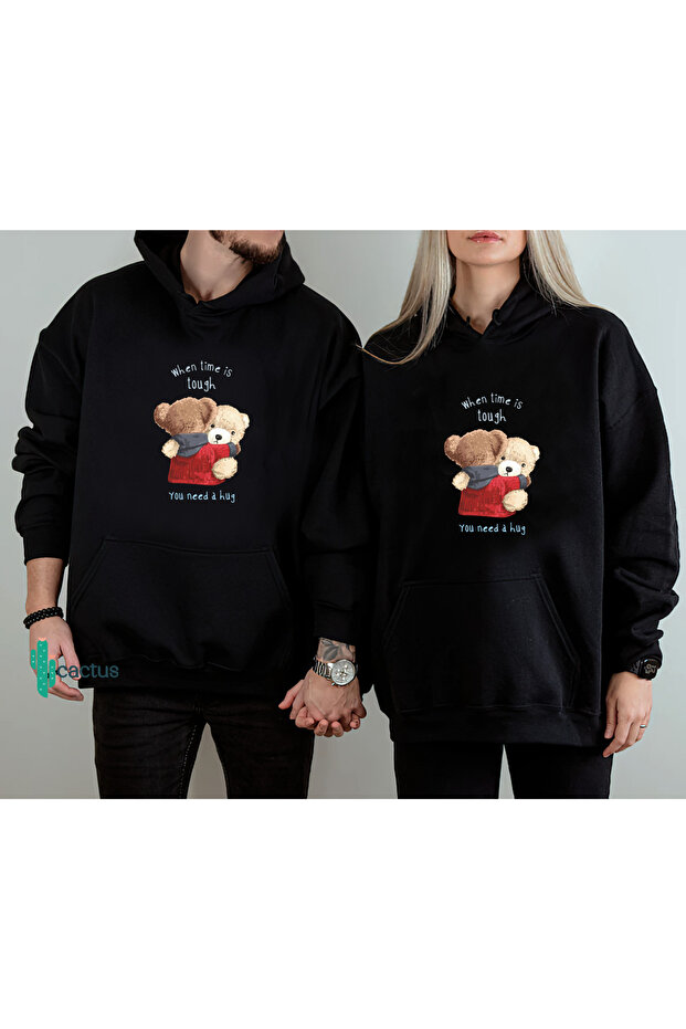 Hooded Sweatshirt Unisex Hoodie 3 Thread Cotton Oversize