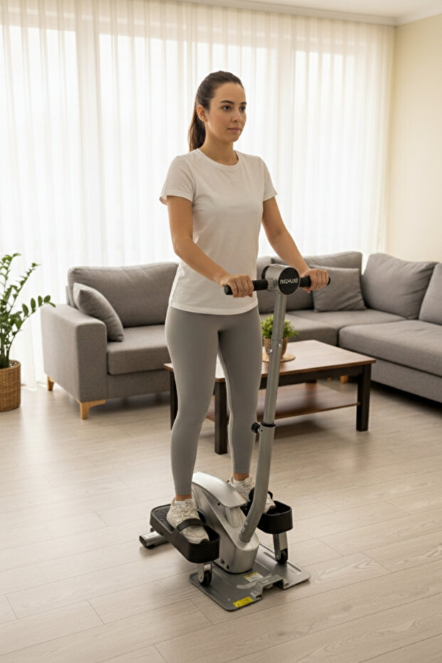 2’si 1 Arada Eliptik Stepper ve Mini Bisiklet – Ayakta ve Oturarak Kullanım - 6