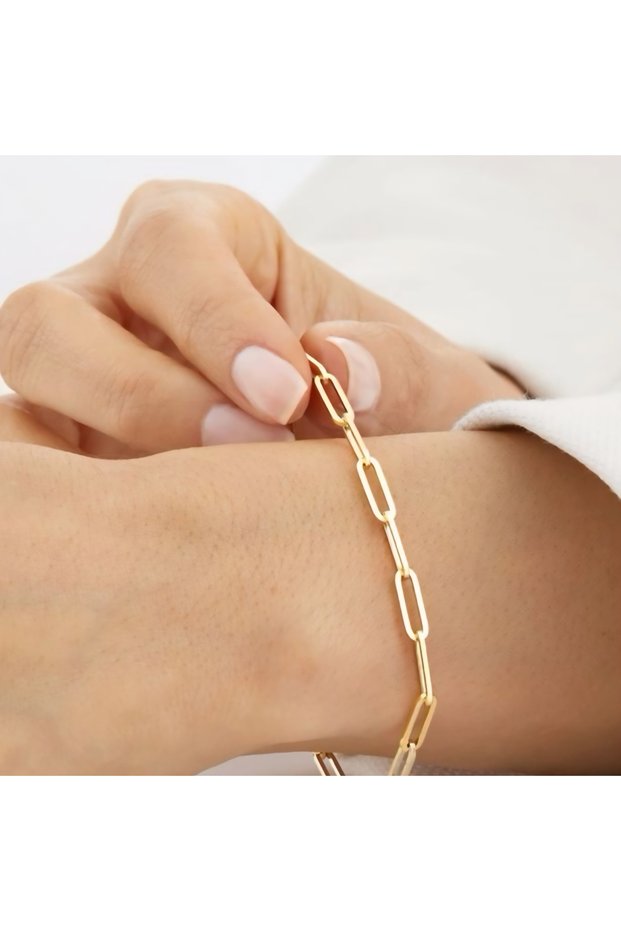 Steel Bracelet Unisex Paperclip Model Gift Steel Bracelet