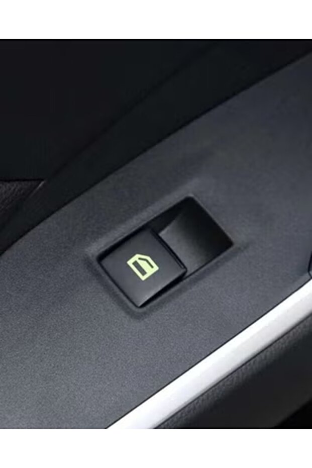 Phosphorescent stickers for car window control panel buttons