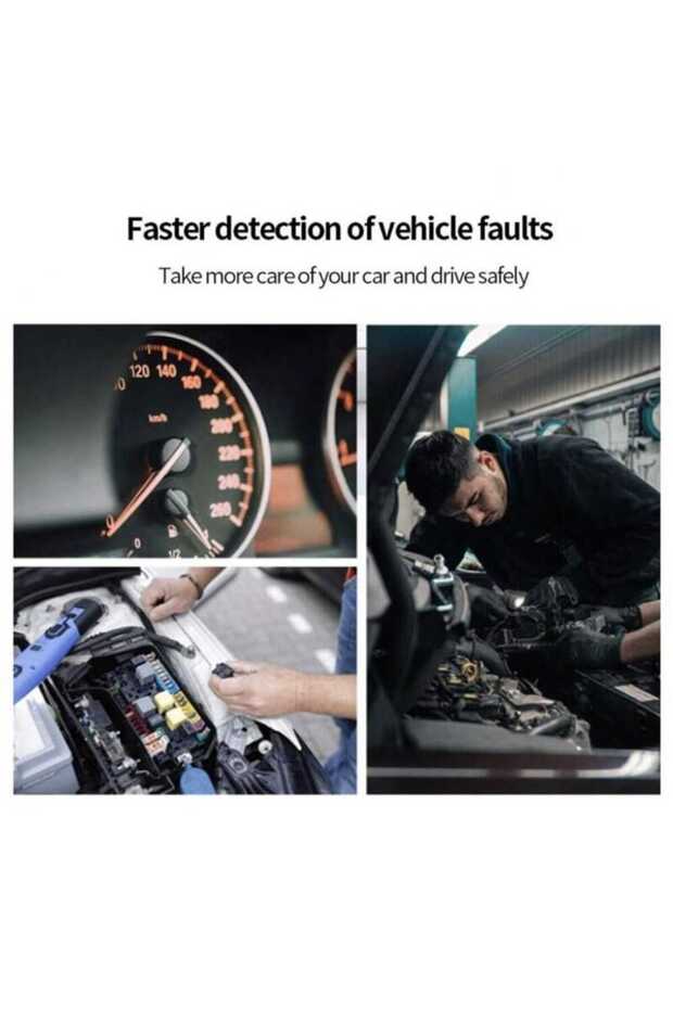 Car Scan Tool OBD2 Tester Without Auto Expert To Detect Faults And Clear Machine Mark - 4