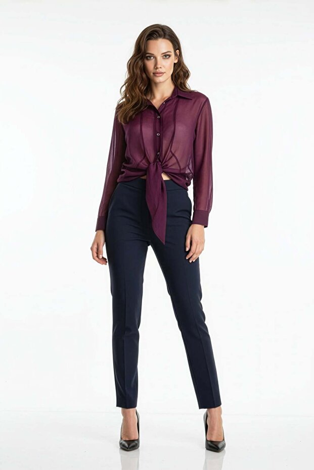 Yarasa Kol Regular Bluz - 1