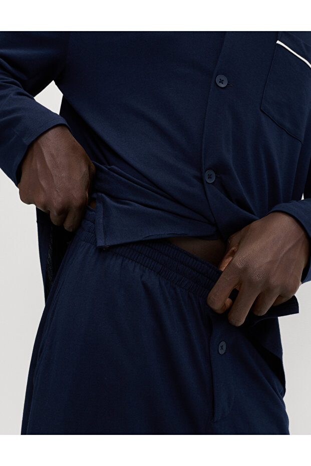 Pamuk-Modal Karışımlı Pijama Takımı - 4