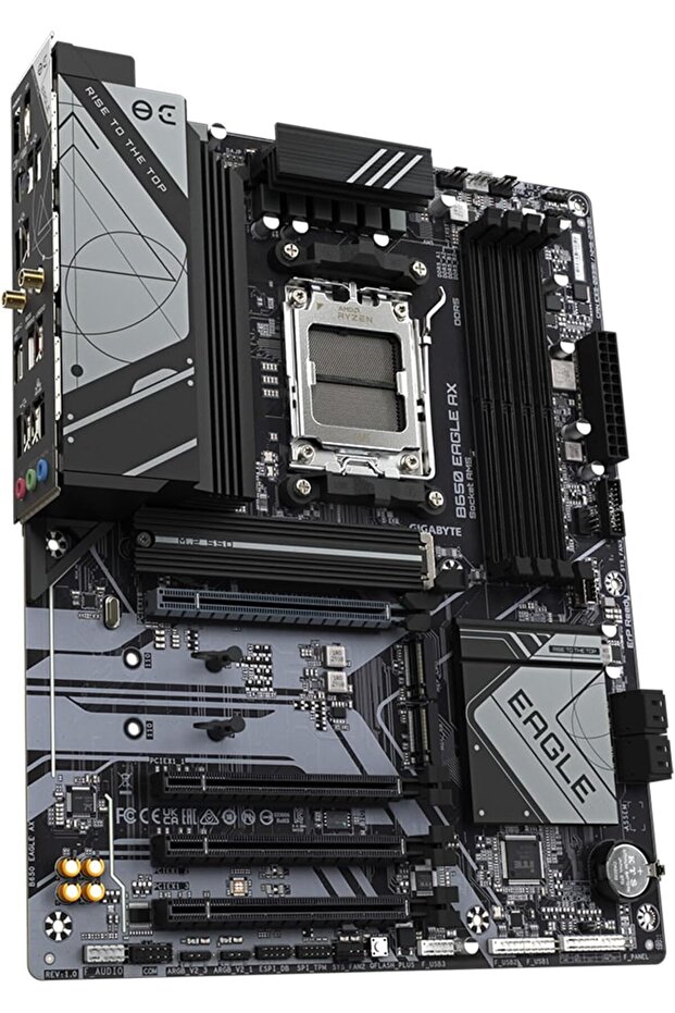 B650 EAGLE AX AM5 ATX DDR5 Motherboard (Wi-Fi 6E, PCIe 5.0, Triple M.2, USB 3.2 Gen2x2) - 3