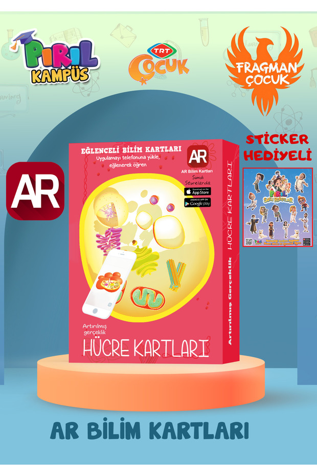 Ar Supported Fun Science Cards | 3D Reviving Cell Cards