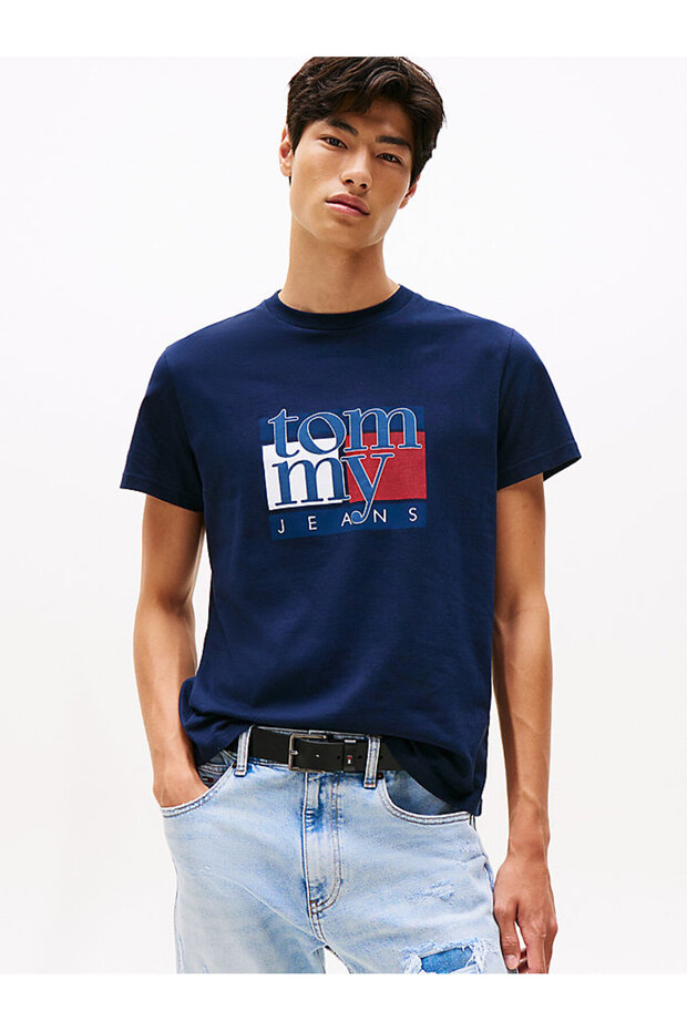 Erkek Mavi S/S Tişört - 1