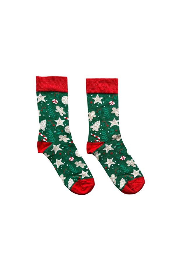 Pine Tree Star Socks - 1