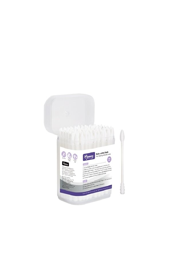 100pcs Cotton Buds Paper Stem