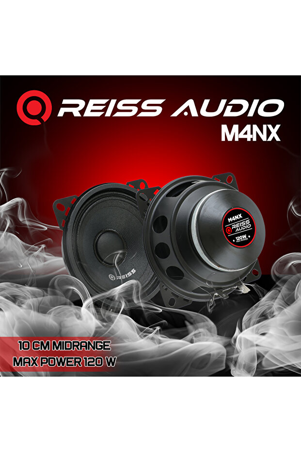 M4NX-ÇİFTİ 240W MAX-ÇİFTİ 80W RMS-KALİTELİ-ÜST SEVİYE- 10 CM NEO MİDRANGE HOPARLÖR-2 AD - 1