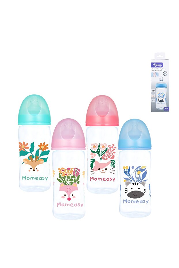 300ml Wide Neck Feeding Bottle 6M+ Assorted 1 PC