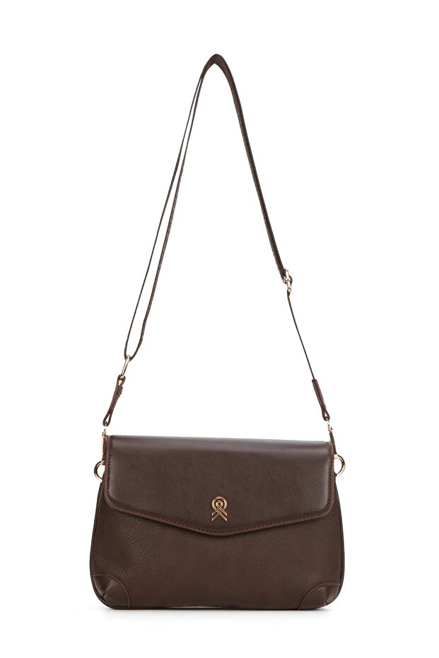 Women's Leather Long Strap Hand and Shoulder Bag – Brown