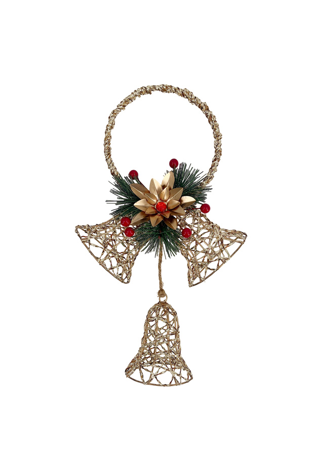 Hanging Bells Gold 25x10x40cm