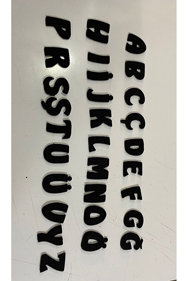 Felt Big Alphabet Letter Black Color