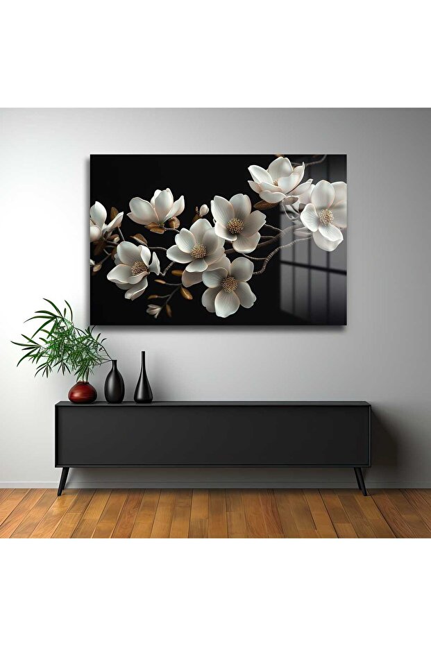 Çiçek Cam Tablo - 3