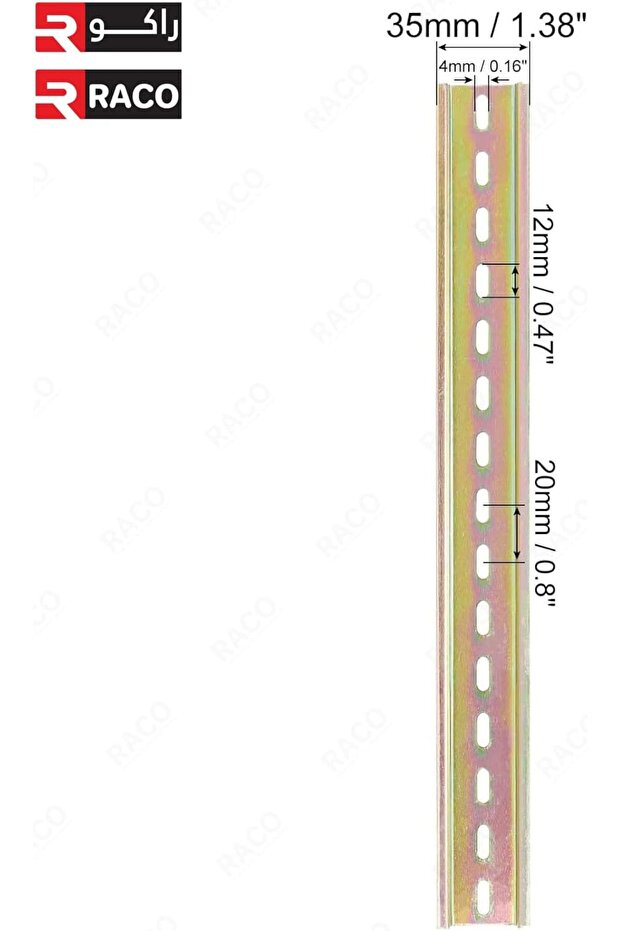 MCB Mounting DB Rail DIN Rail Slotted Iron Mounting Guide (46") - 3