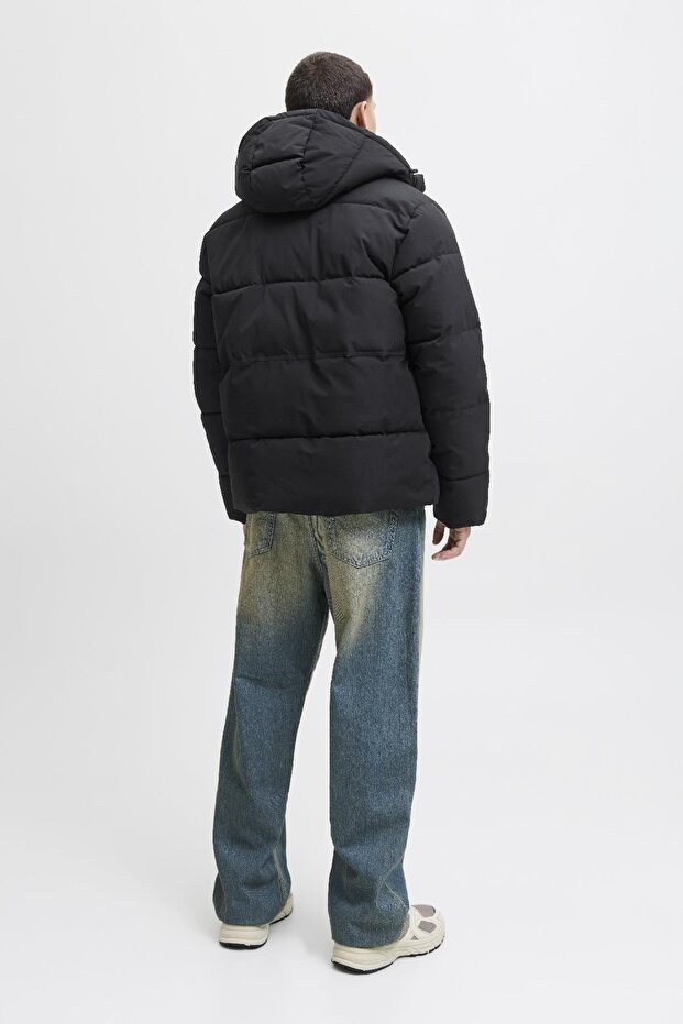 JJEOWEN Puffer Erkek Şişme Mont – Su Geçirmez, Soğuk Hava Koruması, Günlük Kışlık Ceket - 4